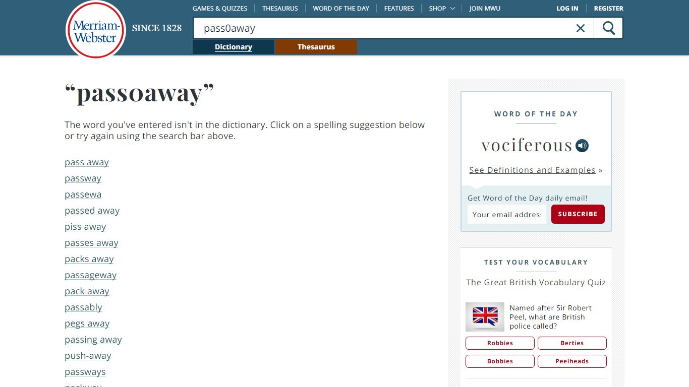 Pass away Definition & Meaning - Merriam-Webster